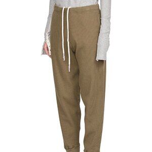 Bassike Green Waffle Pants